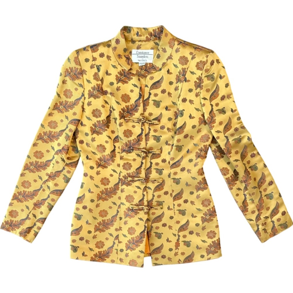 Vintage Constance Saunders Nahdree Chinese Jacket Silk Women's Size 4